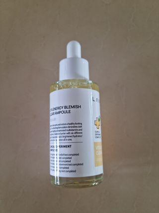 랑벨 비타 에너지 잡티 앰플 50ml 고농축 비타민, 저자극, 수분 촉촉, 미백 앰플 — 5점을 준 리뷰어가 2022년 4월 올린 사용 사진