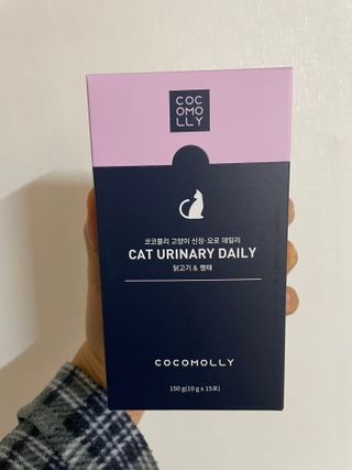 코코몰리 고양이 구강• 헤어볼 데일리 /신장• 요로 데일리 — 5점을 준 리뷰어가 2021년 1월 올린 사용 사진