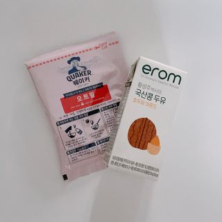 이롬 erom 황성주박사의 국산콩 두유 호두와 아몬드 — 5점을 준 리뷰어가 2020년 12월 올린 사용 사진