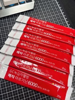 메타아르기닌 GC녹십자웰빙 메타 아르기닌 6000 플러스 오르니틴 — 5점을 준 리뷰어가 2022년 10월 올린 사용 사진