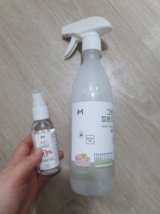 [엠메이데이] 그린티 피톤치드 감쪽같이 500ml + 손소독액 50ml — 5점을 준 리뷰어가 2022년 3월 올린 사용 사진
