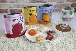 아비삭과일칩 5종 /딸기,사과,배,귤,무화과 5종 — 5점을 준 리뷰어가 2021년 4월 올린 사용 사진