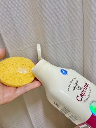 카프리나 프레쉬 산양밀크 어메이징 바디워시 500ml(오리지널향) — 5점을 준 리뷰어가 2023년 4월 올린 사용 사진