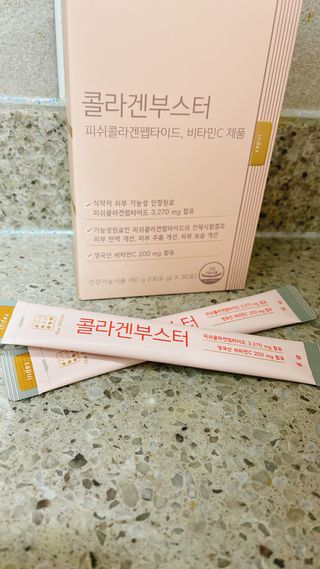더리틀스 콜라겐부스터 — 4.5점을 준 리뷰어가 2022년 12월 올린 사용 사진