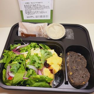 참살이도시락 작심삼일 샐러드도시락 3개 맛보기 새벽배송 또는 택배배송 — 5점을 준 리뷰어가 2021년 8월 올린 사용 사진