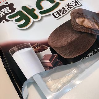 롯데제과 까망카스타드 더블초코 — 5점을 준 리뷰어가 2021년 5월 올린 사용 사진