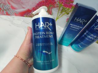 헤어플러스 단백질탈모샴푸 500ml+단백질본드앰플 145ml — 5점을 준 리뷰어가 2021년 3월 올린 사용 사진