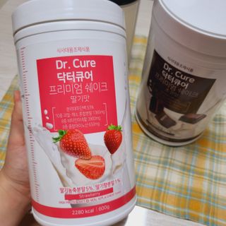 뉴트리션팩토리 닥터큐어 프리미엄쉐이크 다이어트쉐이크 — 4점을 준 리뷰어가 2021년 10월 올린 사용 사진