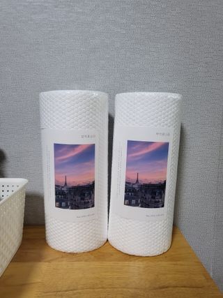 부직포나라 중금속유해물질ZERO 뜯어쓰는 주방 일회용수세미 60매 2매 — 5점을 준 리뷰어가 2022년 11월 올린 사용 사진
