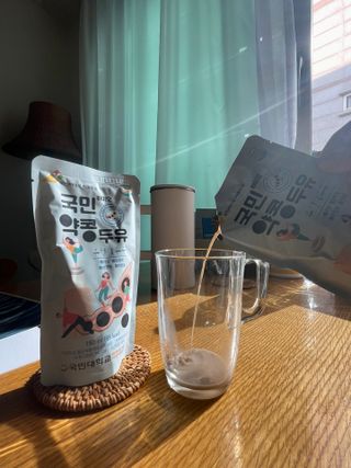 국민바이오 약콩두유 — 4점을 준 리뷰어가 2022년 5월 올린 사용 사진