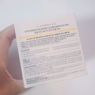랑벨 비타 에너지 잡티 앰플 패드 65매 (투명하고 밝은 얼굴 광채패드) — 5점을 준 리뷰어가 2022년 5월 올린 사용 사진
