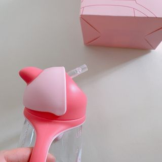 유비맘 트라이탄 코니빨대컵_컬러 랜덤 발송 — 3.5점을 준 리뷰어가 2021년 1월 올린 사용 사진