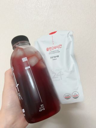 클린24시간 1BOX(5포) + 전용보틀(500ml) — 5점을 준 리뷰어가 2022년 10월 올린 사용 사진