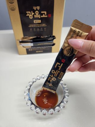 광동생활건강 MF[광동] 식약처 기능성 인정 건강기능식품, 광동 광옥고 밸런스 10mL * 100포 — 5점을 준 리뷰어가 2024년 6월 올린 사용 사진
