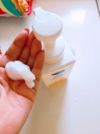 카오리온코스메틱스 클린온 버블 핸드 워시 500ml — 5점을 준 리뷰어가 2021년 8월 올린 사용 사진