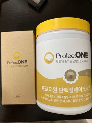 프로티원 단백질쉐이크 곡물맛 2주분 1통+보틀 — 5점을 준 리뷰어가 2021년 3월 올린 사용 사진