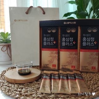 서울약사신협_투데이홍삼정플러스스틱_10g x 30포 — 5점을 준 리뷰어가 2021년 7월 올린 사용 사진