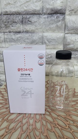 클린24시간 1BOX(5포) + 전용보틀(500ml) — 5점을 준 리뷰어가 2022년 7월 올린 사용 사진