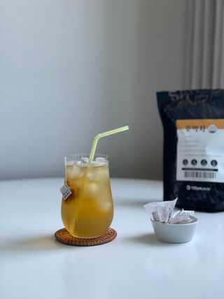 산그리메 국내산 호박차 100티백 대용량 삼각티백차 — 5점을 준 리뷰어가 2021년 7월 올린 사용 사진