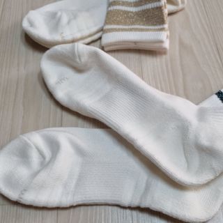 [사이즈가 있는 양말 필로이] 여자 골프 스포츠 중목 양말 2족 세트【 S, M, L 】3가지 사이즈 — 4.5점을 준 리뷰어가 2022년 8월 올린 사용 사진