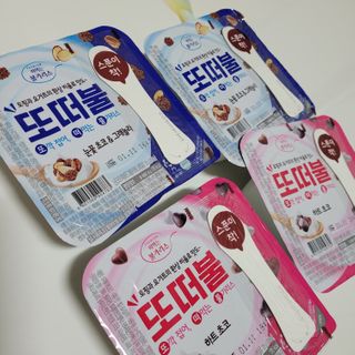 남양유업 또깍 접어 떠먹는 불가리스 2종 — 5점을 준 리뷰어가 2021년 1월 올린 사용 사진