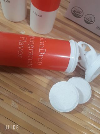 [슬림드랍 석류맛] 건기식 다이어트 보조제 겸 비타민 — 4점을 준 리뷰어가 2022년 1월 올린 사용 사진