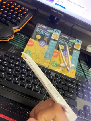칩스틱 과자젓가락 게이밍젓가락 2ea / KC인증 식품용 — 5점을 준 리뷰어가 2021년 11월 올린 사용 사진