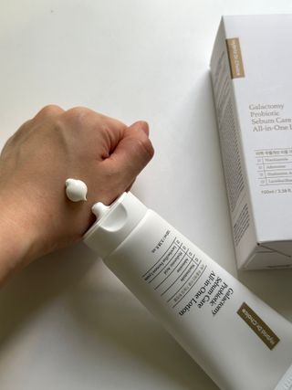 하이브리온 [구매평]닥터초이스 갈락토미 프로바이오틱 세범케어 올인원 로션 1개, 100ml — 4.5점을 준 리뷰어가 2025년 9월 올린 사용 사진