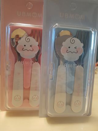 유비맘 스푼포크 케이스 세트 1+1 _컬러랜덤 발송 — 5점을 준 리뷰어가 2020년 12월 올린 사용 사진