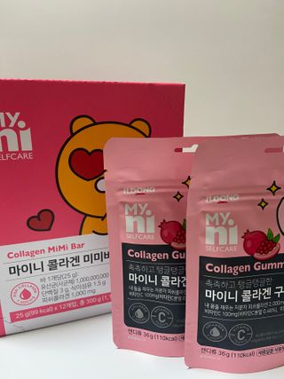 일동제약 마이니 마이니 늘씬날씬 콜라겐 세트 — 5점을 준 리뷰어가 2021년 3월 올린 사용 사진