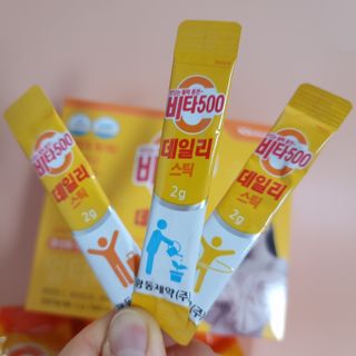 광동제약 [광동] 비타500데일리스틱 70포X2개 + 뚱랑이엽서 + 쇼핑백 증정 — 5점을 준 리뷰어가 2022년 1월 올린 사용 사진