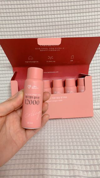 랩앤뷰티 메가 벨벳 콜라겐 12000 — 3.5점을 준 리뷰어가 2021년 5월 올린 사용 사진