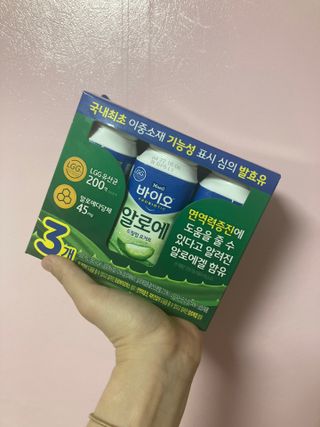 LIVE 매일바이오 알로에 드링킹 요거트 — 4점을 준 리뷰어가 2022년 4월 올린 사용 사진