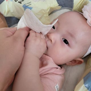 디어엘로디 오가닉 무표백 건티슈 — 5점을 준 리뷰어가 2022년 6월 올린 사용 사진