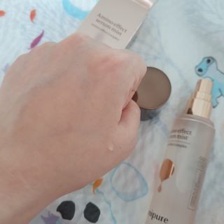 아미퓨어 아미노이펙트 세럼미스트 피부에 착 붙는 고보습 수분충전 간편 휴대 안개분사 속건조를 위한 꿀템 — 5점을 준 리뷰어가 2021년 7월 올린 사용 사진