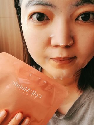 셀몽드 링클 이레이저 스팟 세럼 +핵산 미라클 앰플 마스크 — 5점을 준 리뷰어가 2022년 2월 올린 사용 사진