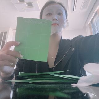 방방곳곳 편림초 수분진정 화이트닝 마스크팩 — 4점을 준 리뷰어가 2022년 9월 올린 사용 사진