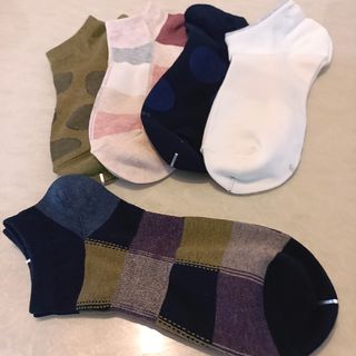 [사이즈가 있는 양말 필로이] 여자 스니커즈 발목 양말 5족 세트【 S, M, L, 】3가지 사이즈 — 5점을 준 리뷰어가 2022년 7월 올린 사용 사진