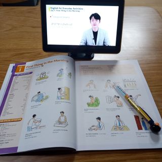 웅진컴퍼스 EEA 일상영어회화 EEA 낭독편 — 5점을 준 리뷰어가 2023년 2월 올린 사용 사진