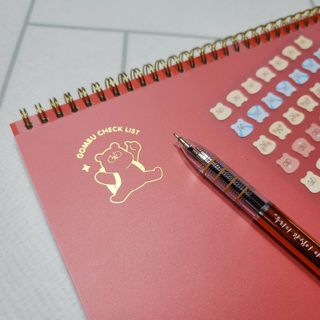 리훈 곰부 체크리스트+ 곰부 리무버블스티커 1장 — 5점을 준 리뷰어가 2021년 5월 올린 사용 사진