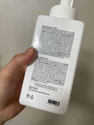 카오리온코스메틱스 클린온 버블 핸드 워시 500ml — 5점을 준 리뷰어가 2021년 8월 올린 사용 사진