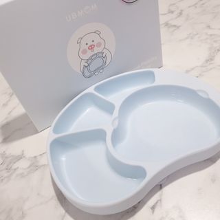 유비맘 캐릭터 실리콘 흡착 식판_색상 랜덤발송 — 5점을 준 리뷰어가 2021년 1월 올린 사용 사진