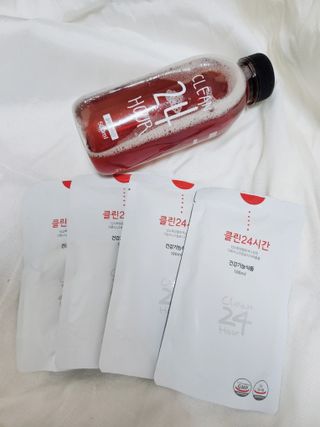 클린24시간 1BOX(5포) + 전용보틀(500ml) — 3점을 준 리뷰어가 2023년 2월 올린 사용 사진
