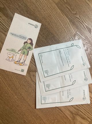 태그스킨 4스텝 주름개선 피부미백 영양 마스크팩 3개 세트(최신버전) — 5점을 준 리뷰어가 2022년 4월 올린 사용 사진