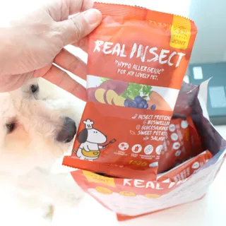 [푸디웜] 라포그  리얼인섹트 관절 저알러지 강아지 사료  1.2KG — 5점을 준 리뷰어가 2022년 8월 올린 사용 사진