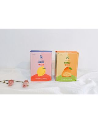 비타앤C 레몬맛, 망고맛 — 5점을 준 리뷰어가 2021년 4월 올린 사용 사진