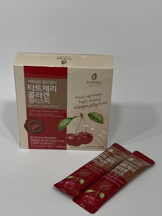 자연에온 몽모랑시 타트체리 3종 세트 구성 - 저분자콜라겐젤리, NFC 착즙주스 — 5점을 준 리뷰어가 2021년 7월 올린 사용 사진