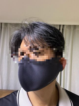 [AVAVE] 어베이브 페이스히트 스포츠 골프 방한 페이스 마스크 — 4.5점을 준 리뷰어가 2024년 1월 올린 사용 사진
