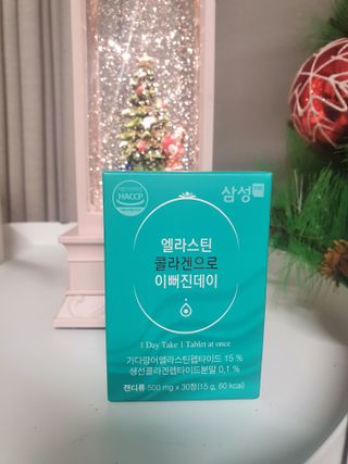 체인미 엘라스틴 콜라겐으로 이뻐진데이 500mg x 30정 — 4.5점을 준 리뷰어가 2021년 12월 올린 사용 사진