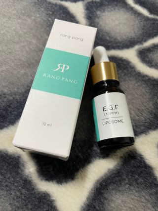 랑팡 EGF+FGF 10ppm 리포좀 앰플 원액 10ml — 3점을 준 리뷰어가 2021년 12월 올린 사용 사진